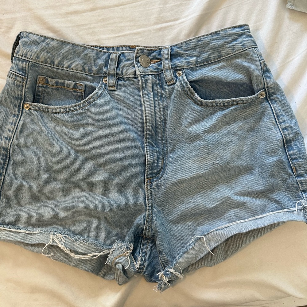 garage denim shorts